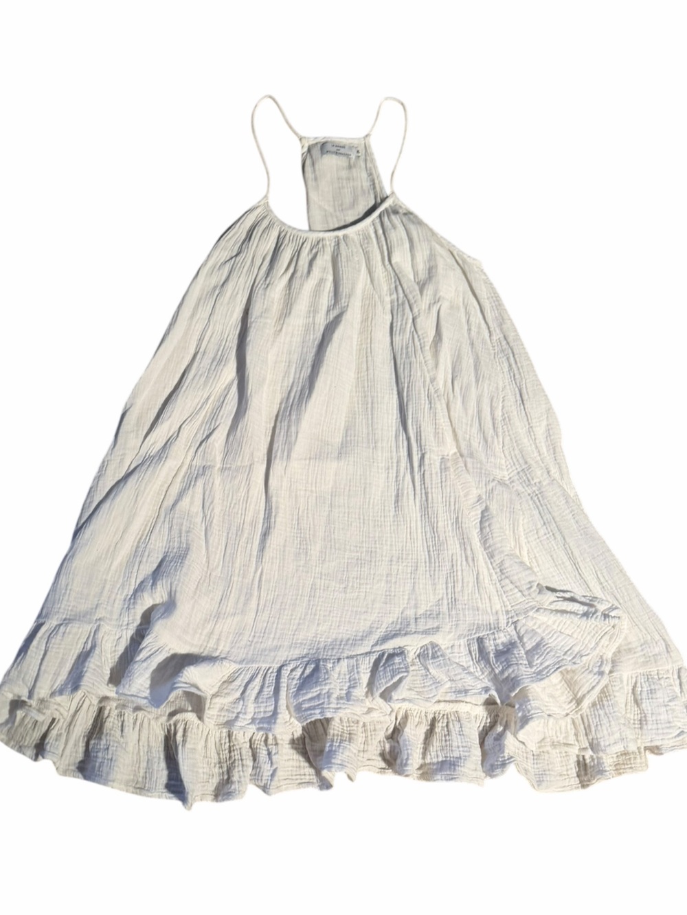 Molly Bracken White Cotton Gauze Top with Tag XL (fits smaller)